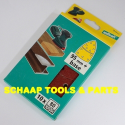 Schuurbladen voor multischuurmachines 102x62/93 bruin korrel  80 | 1813